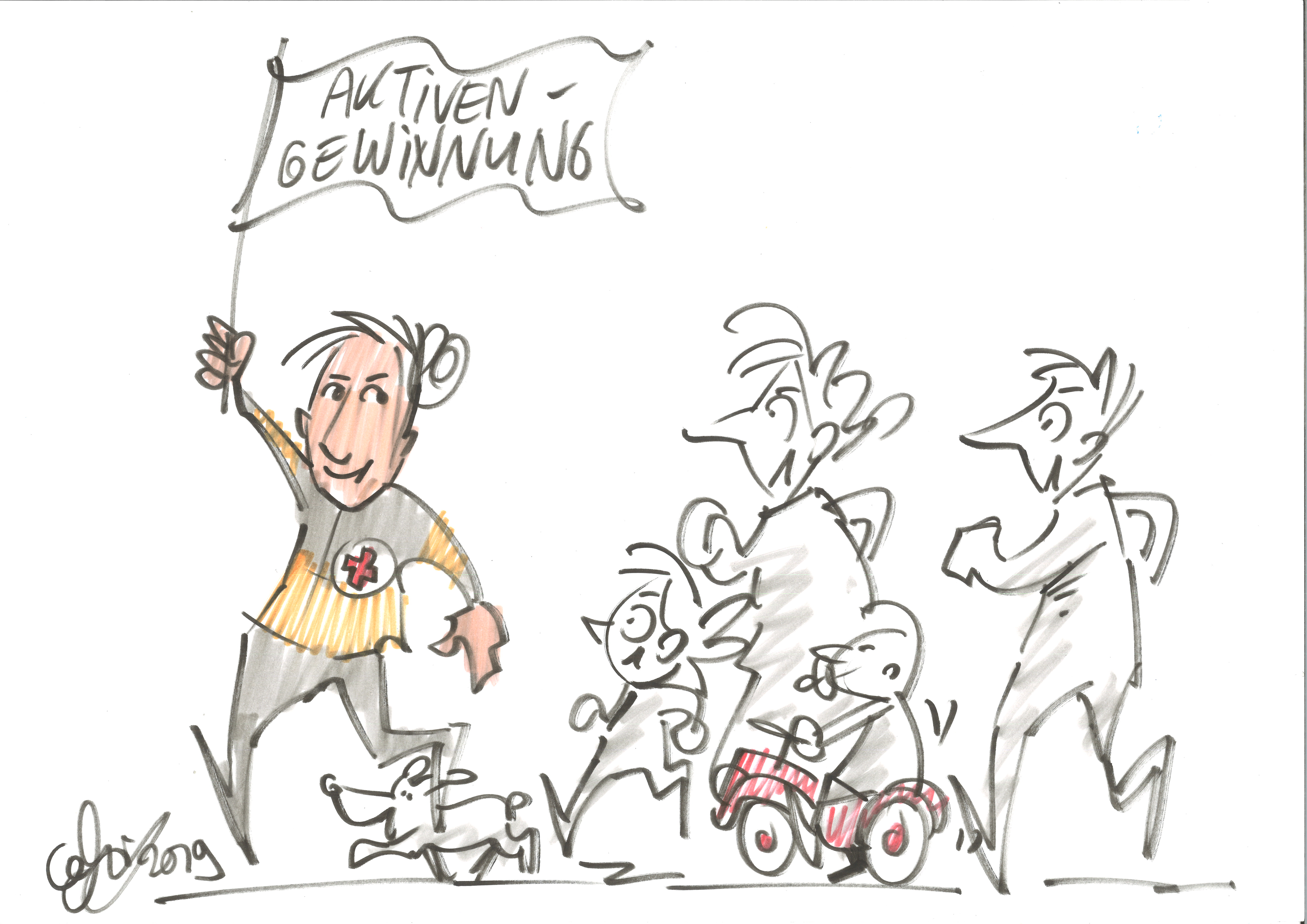 Szene aus dem DRK-Comic